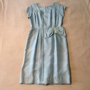Vintage icy blue dress, size 10